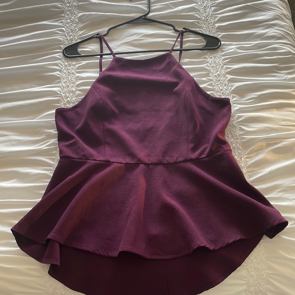 Purple womens dress tank